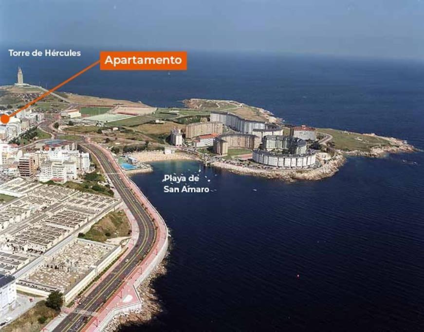 Apartamento Torre De Hercules A Coruna Ngoại thất bức ảnh